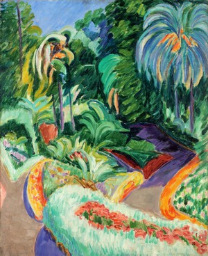 Francisco Iturrino, Garden, Painting on canvas