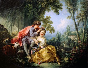Francois Boucher, Four Seasons, Spring, Painting on canvas