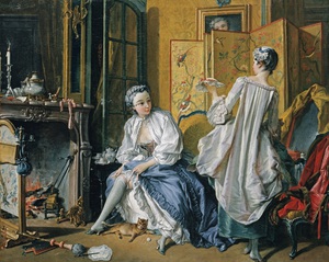 Francois Boucher, La Toilette, Painting on canvas