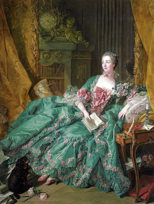 Francois Boucher, Madame de Pompadour 1, Painting on canvas