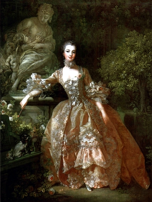 Francois Boucher, Madame de Pompadour 4, Painting on canvas