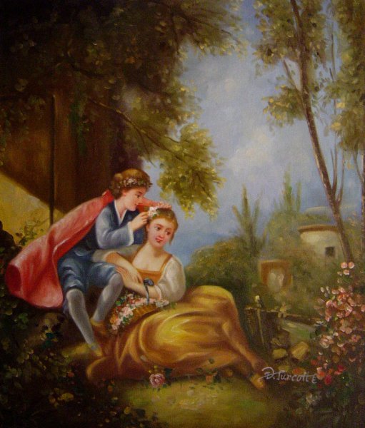 Spring II. The painting by Francois Boucher