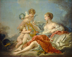 Francois Boucher, The Allegory of Music, Art Reproduction