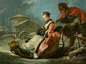 Francois Boucher, The Four Seasons, Winter, Painting on canvas