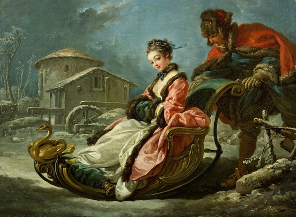 The Four Seasons, Winter. The painting by Francois Boucher