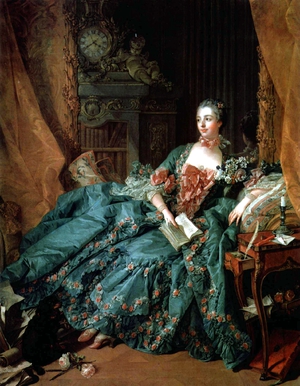 Francois Boucher, The Marquise de Pompadour, Painting on canvas