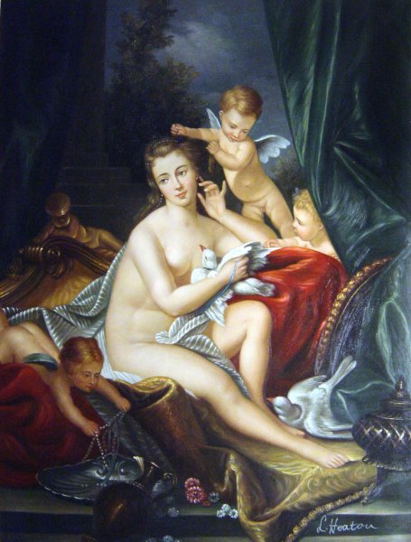 Toilette of Venus. The painting by Francois Boucher