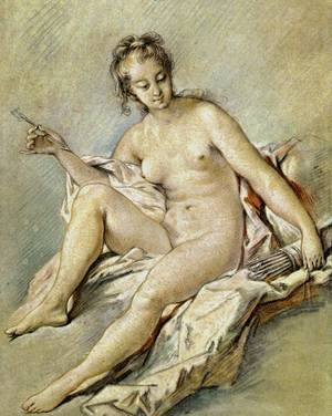 Francois Boucher, Venus with Arrow, Painting on canvas