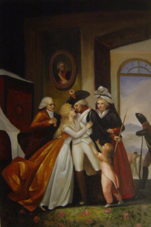Reproduction oil paintings - Francois Louis Joseph Watteau - The Departure Of The Volunteers