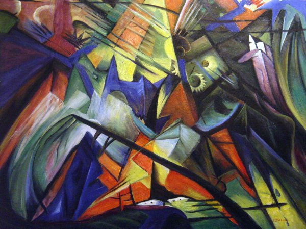 A Tyrol. The painting by Franz Marc