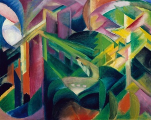 Franz Marc, Deer in a Monastery Garden, Painting on canvas