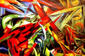 Franz Marc, Fate Of The Animals, Painting on canvas