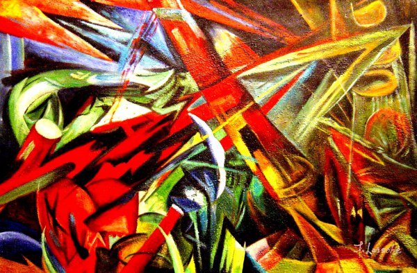 Fate Of The Animals. The painting by Franz Marc