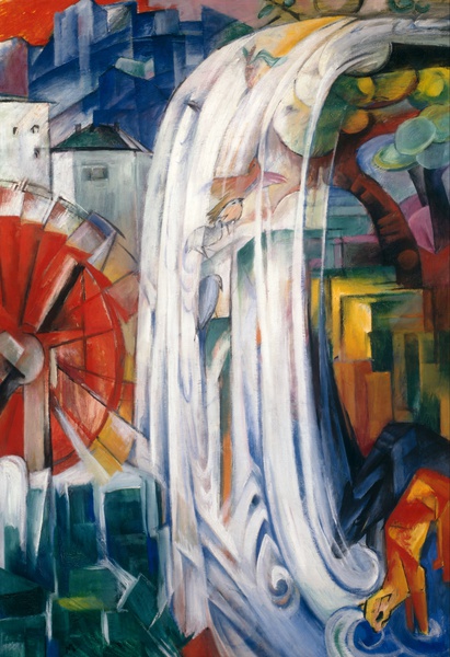 The Bewitched Mill. The painting by Franz Marc