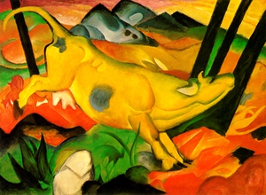 Reproduction oil paintings - Franz Marc - The Yellow Cow