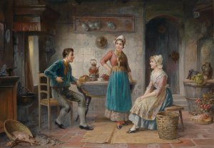 Reproduction oil paintings - Franz von Persoglia - The Admirer