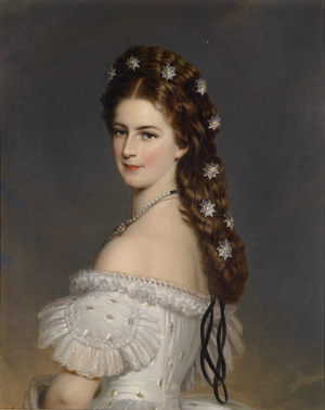 Reproduction oil paintings - Franz Xavier Winterhalter - Empress Elisabeth with Diamonds