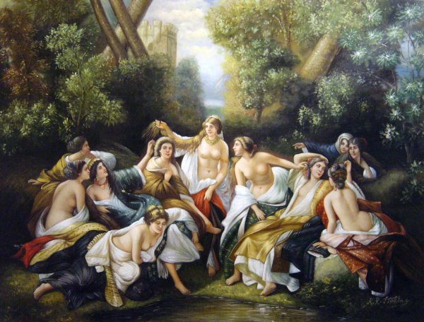 Florinda. The painting by Franz Xavier Winterhalter
