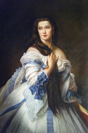 Franz Xavier Winterhalter, Portrait Of Madame Rimsky-Korsakov, Art Reproduction