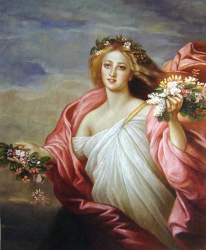 Franz Xavier Winterhalter, Spring, Painting on canvas