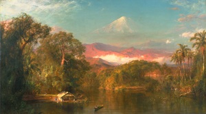 Reproduction oil paintings - Frederic Edwin Church - A View of Chimborazo