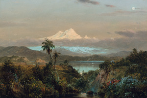 Reproduction oil paintings - Frederic Edwin Church - At Cayambe