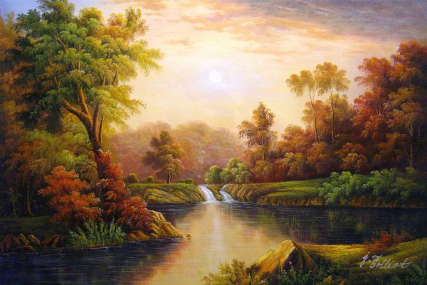 Autumn. The painting by Frederic Edwin Church