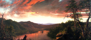 Frederic Edwin Church, Beautiful Twilight in the Wilderness, Painting on canvas