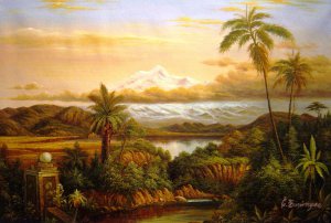 Frederic Edwin Church, Cayambe, Painting on canvas
