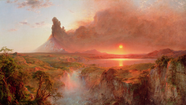 Cotopaxi 2. The painting by Frederic Edwin Church