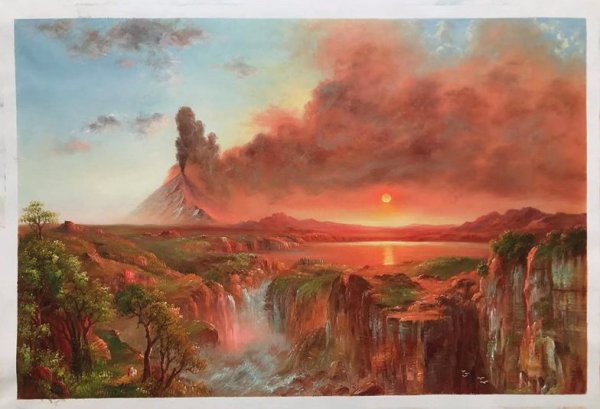 Cotopaxi 2. The painting by Frederic Edwin Church