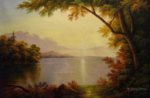 Landscape In The Adirondacks, Frederic Edwin Church, Art Paintings