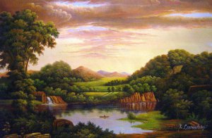 Reproduction oil paintings - Frederic Edwin Church - New England Landscape