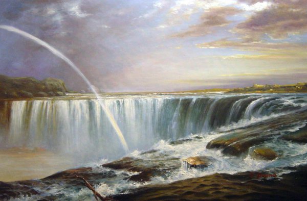 Niagara Falls. The painting by Frederic Edwin Church