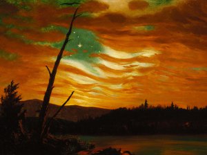 Frederic Edwin Church, Our Banner in the Sky, Painting on canvas