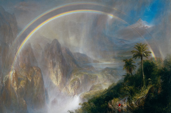 Rainy Season in the Tropics. The painting by Frederic Edwin Church