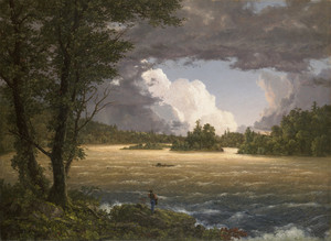 Frederic Edwin Church, Rapids of the Susquehanna, Painting on canvas