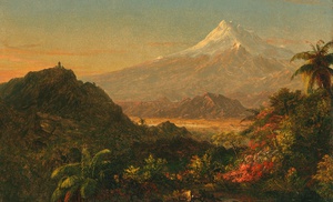 Frederic Edwin Church, South American Landscape (Study for Chimborazo), Painting on canvas