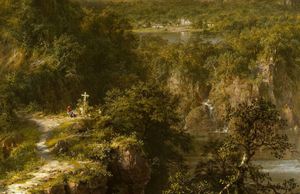 Reproduction oil paintings - Frederic Edwin Church - The Heart of the Andes (detail)