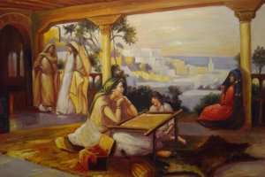 Famous paintings of House Scenes: Eastern Veranda