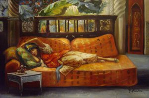Reproduction oil paintings - Frederick Arthur Bridgeman - The Siesta