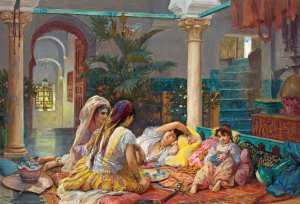Reproduction oil paintings - Frederick Arthur Bridgman - In the Harem