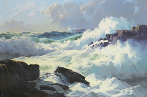 Reproduction oil paintings - Frederick Judd Waugh - Breaking Surf