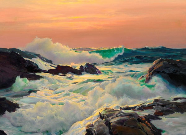 Bright Foam. The painting by Frederick Judd Waugh