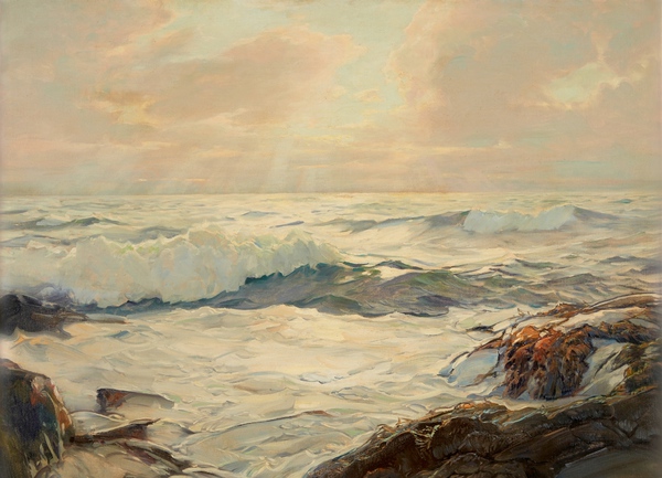 Seascape. The painting by Frederick Judd Waugh