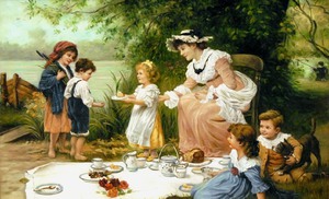 Reproduction oil paintings - Frederick Morgan - An Offering of Charity