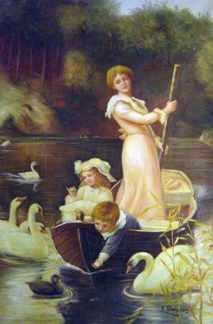 Day On The River, Frederick Morgan, Art Paintings