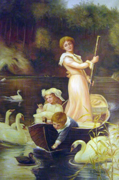 Day On The River. The painting by Frederick Morgan