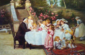 Frederick Morgan, His First Birthday, Painting on canvas
