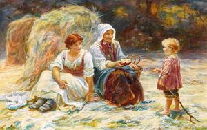 Reproduction oil paintings - Frederick Morgan - Midday Rest